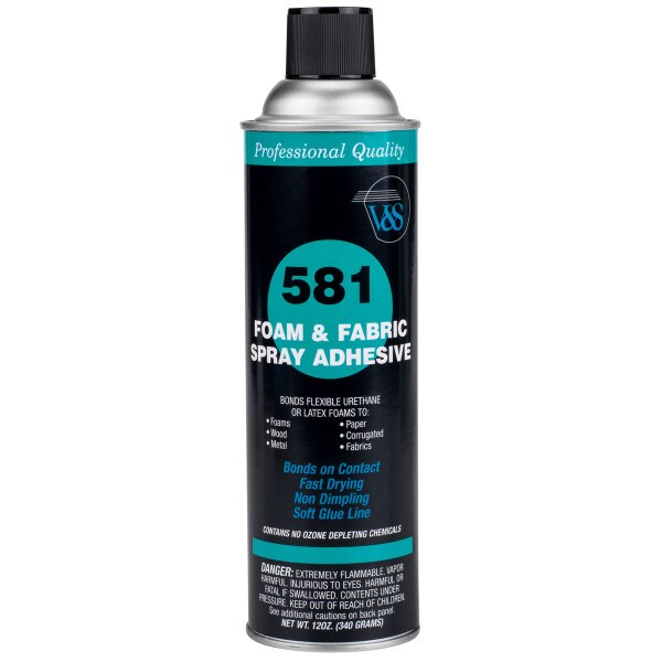 Main product image for V&S #581 Foam & Fabric Spray Adhesive 12 oz. 340-096